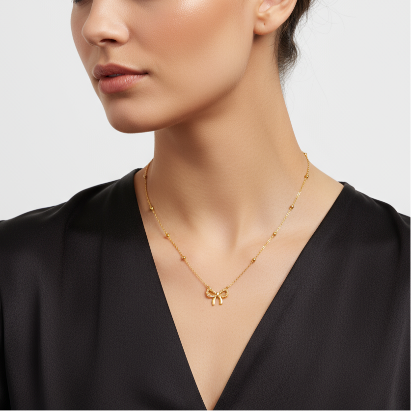 Bow Detailed Necklace