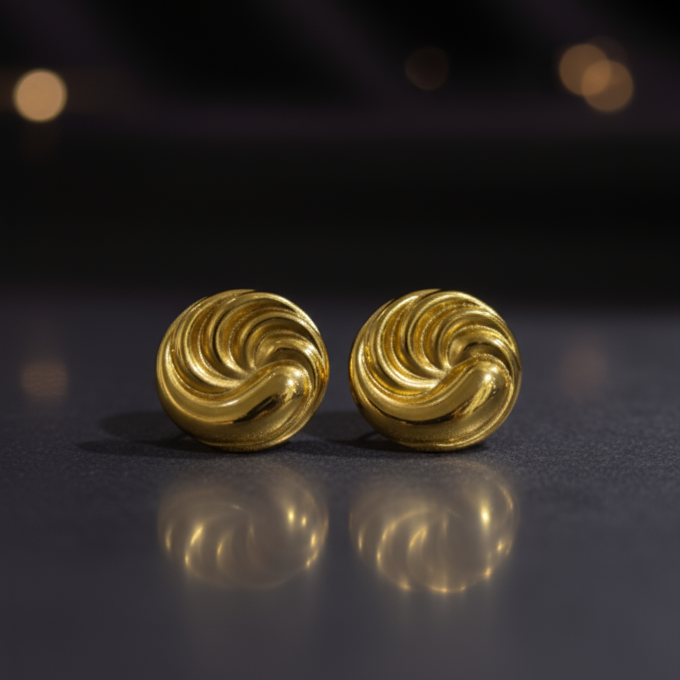 Wavy Spiral Sea Star Earrings