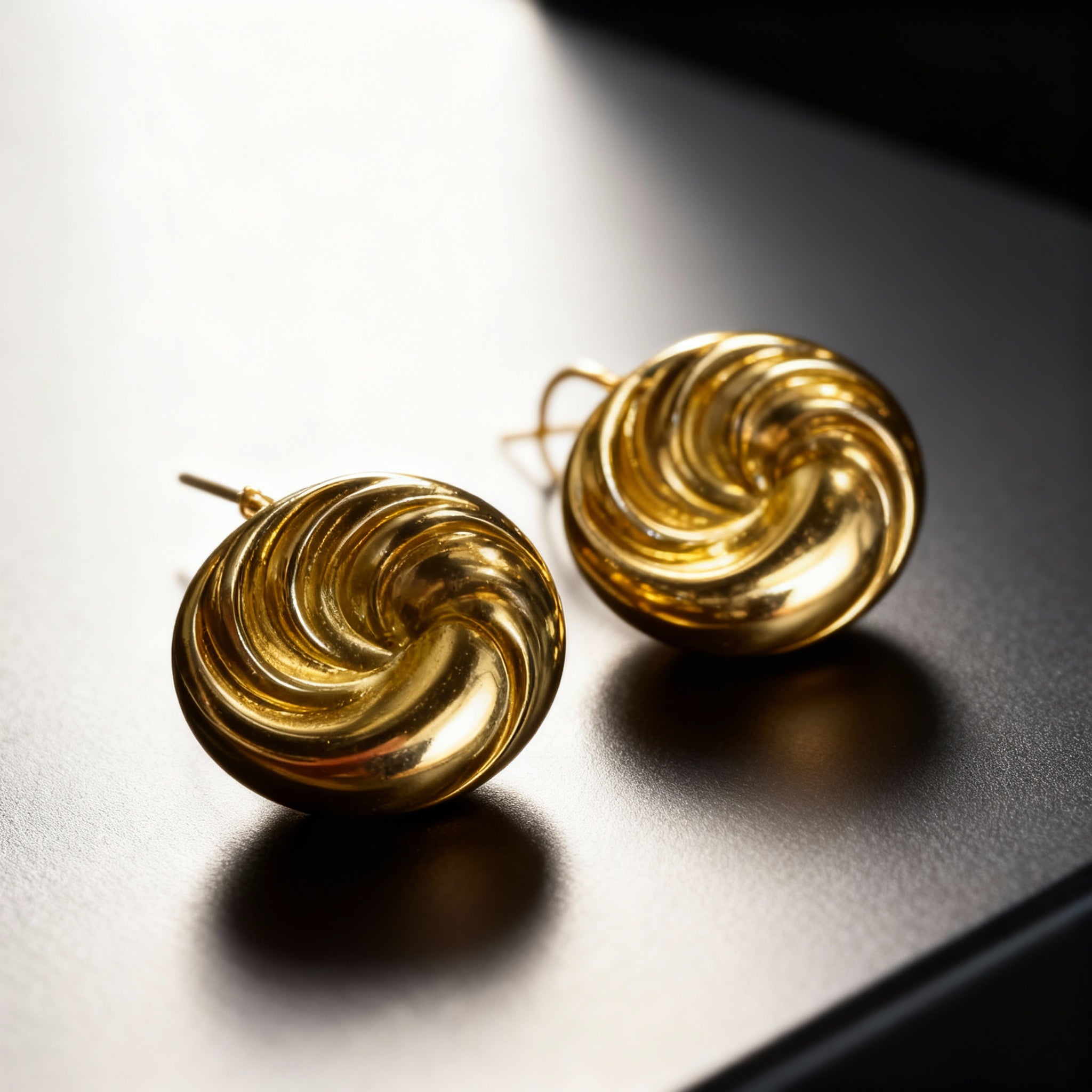 Wavy Spiral Sea Star Earrings