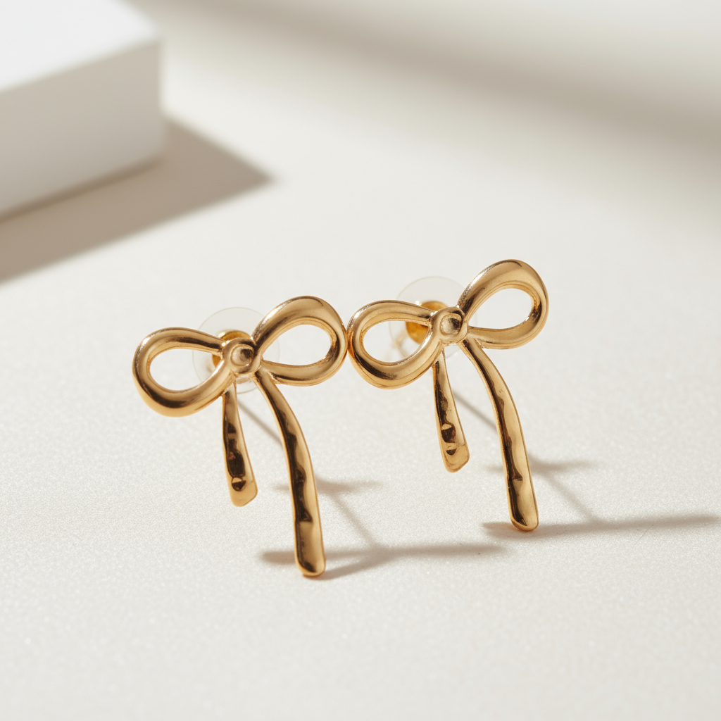 Bow Drop Earrings