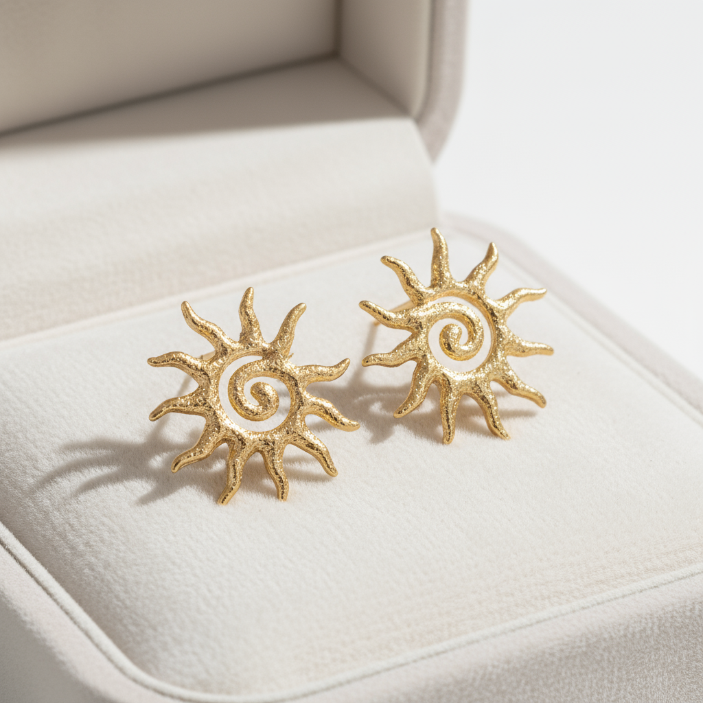 Sunny Spiral Earrings