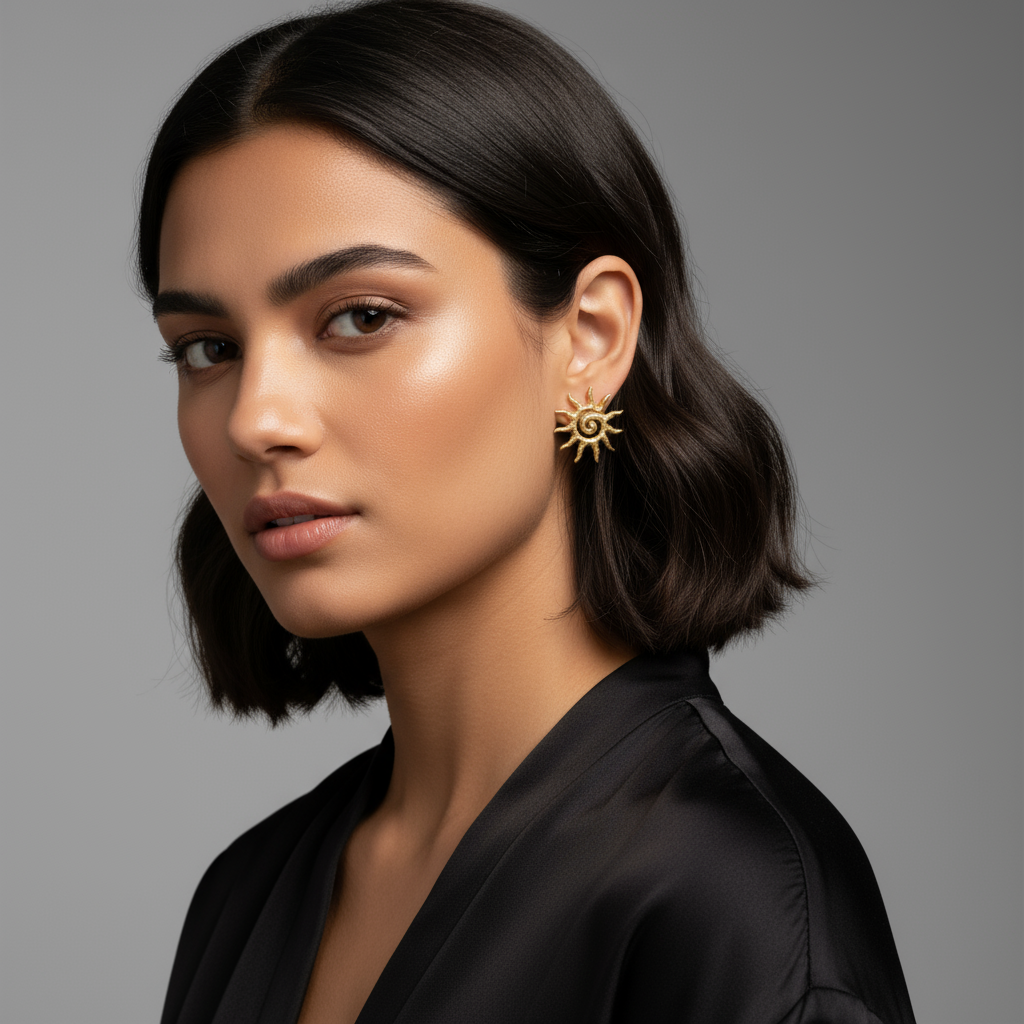 Sunny Spiral Earrings