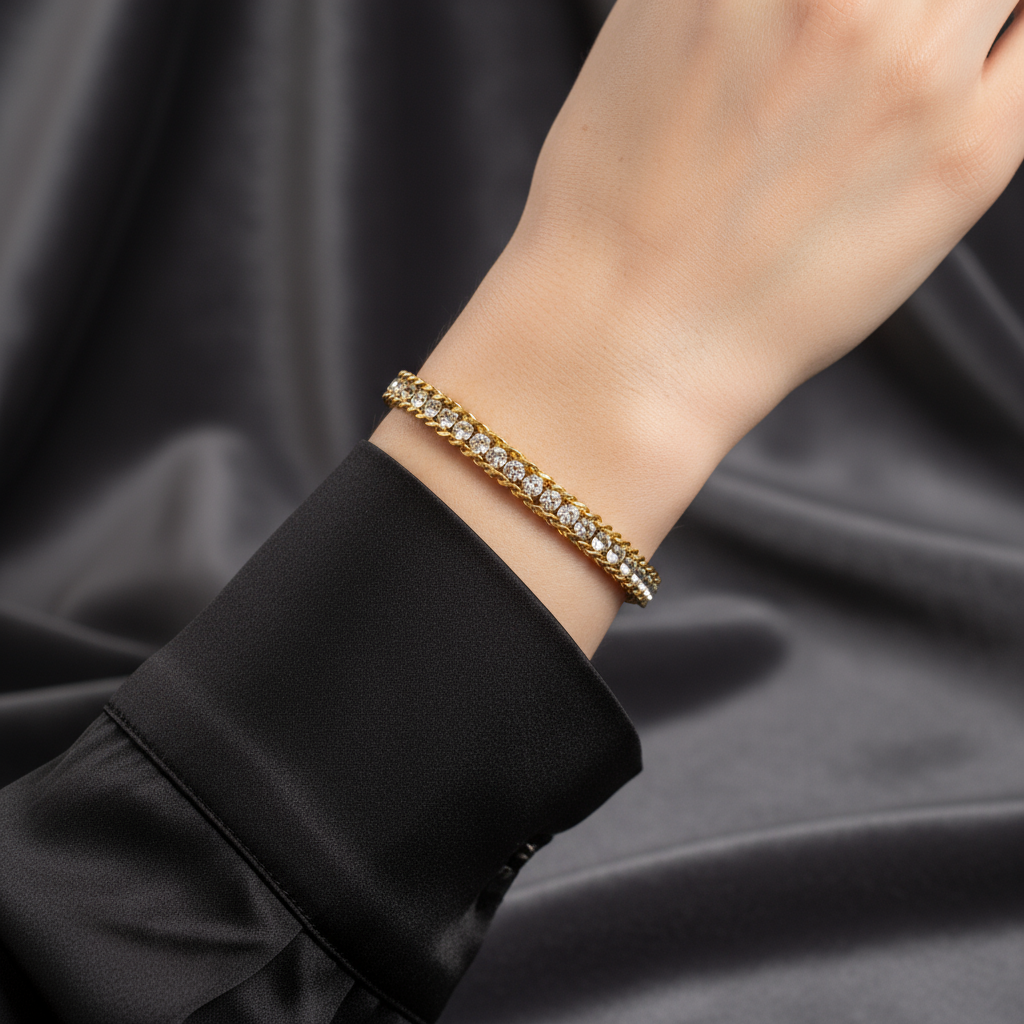 Layered Tennis Bracelet