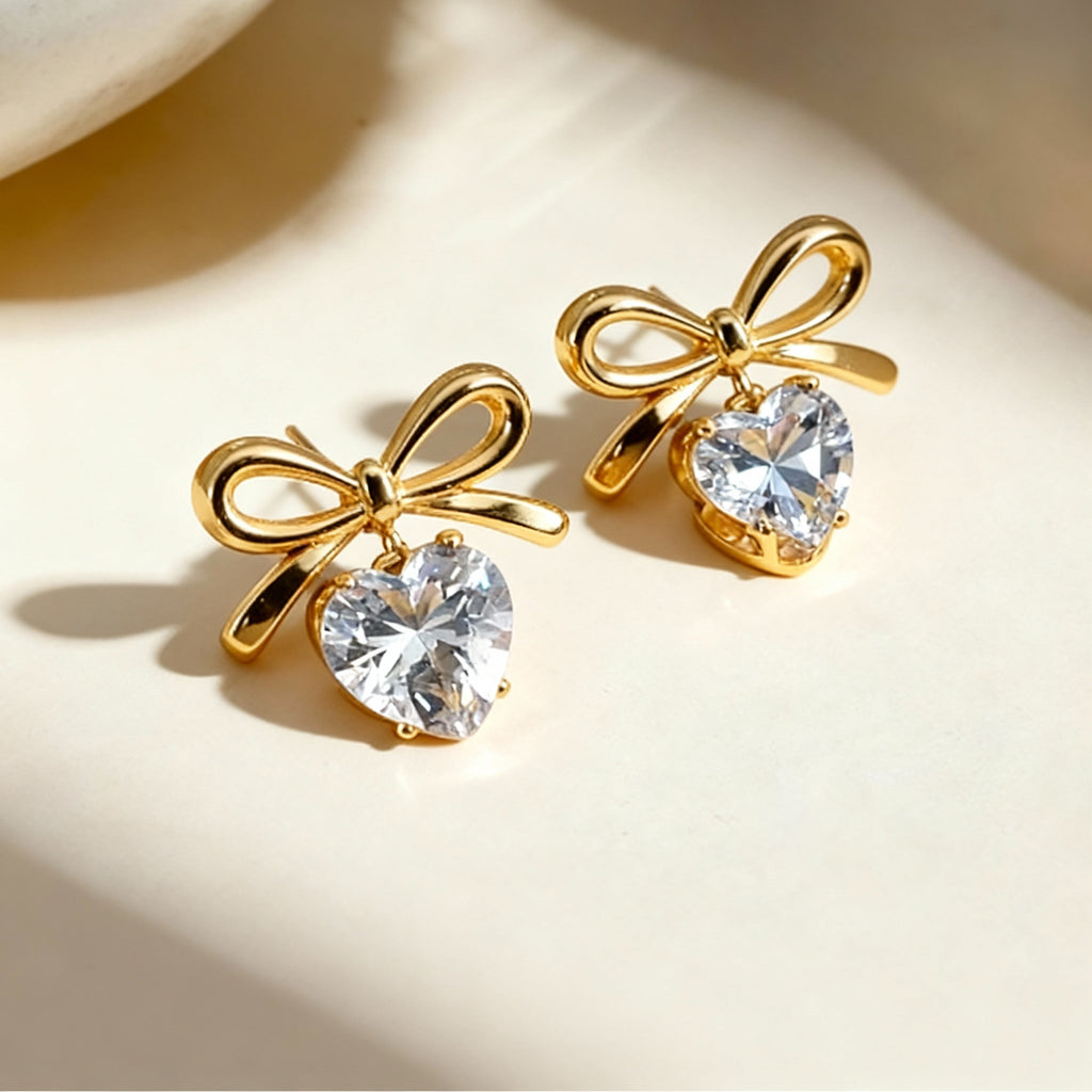 Sweetheart Bow Earrings
