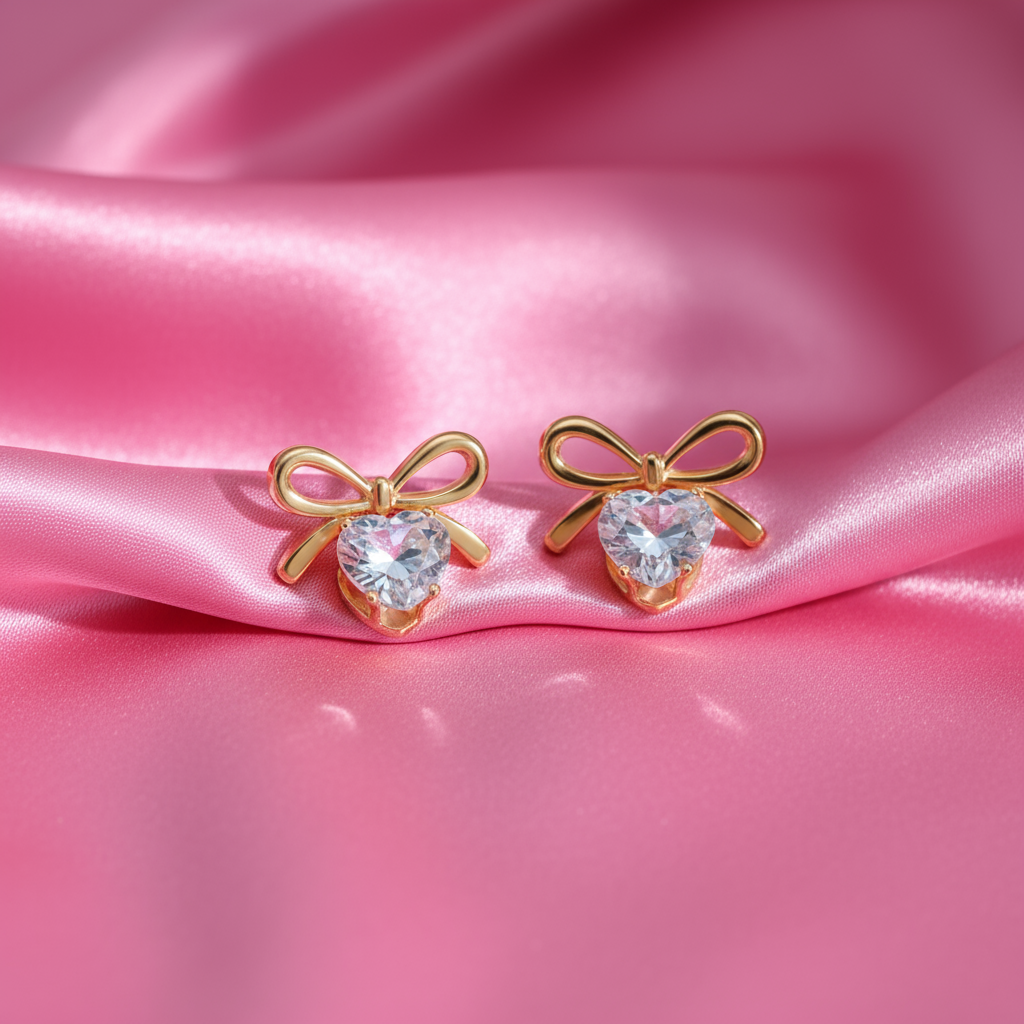 Sweetheart Bow Earrings