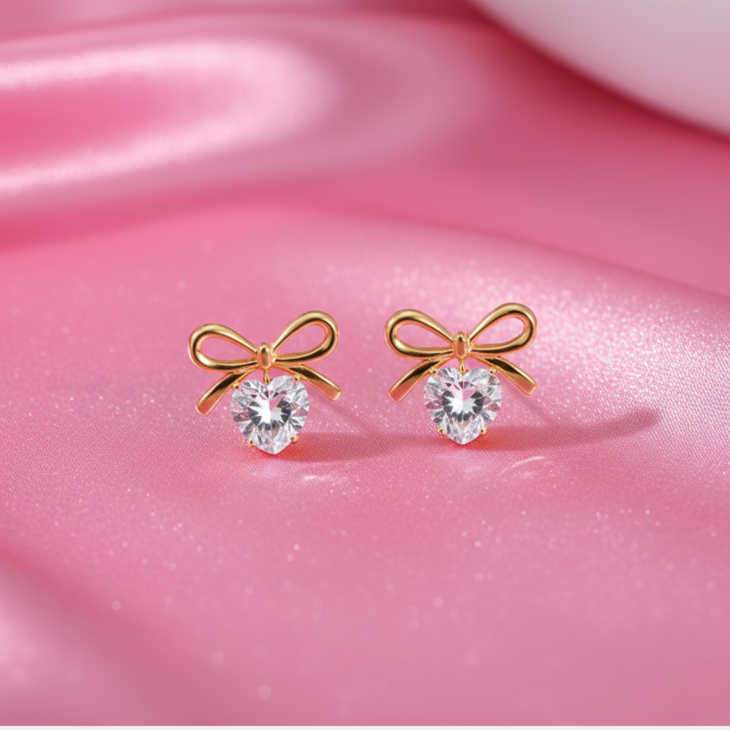Sweetheart Bow Earrings