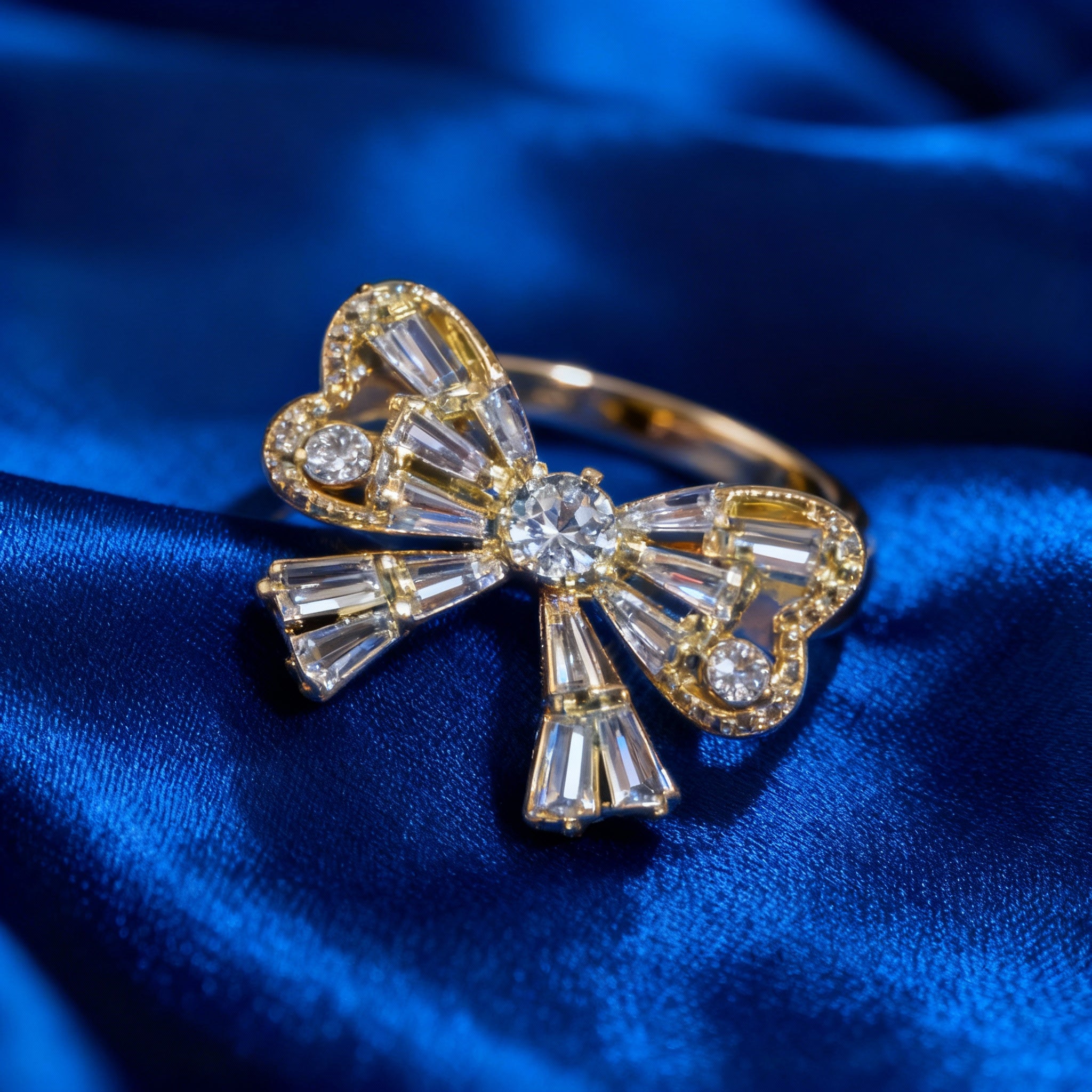 Bedazzled Bow Ring